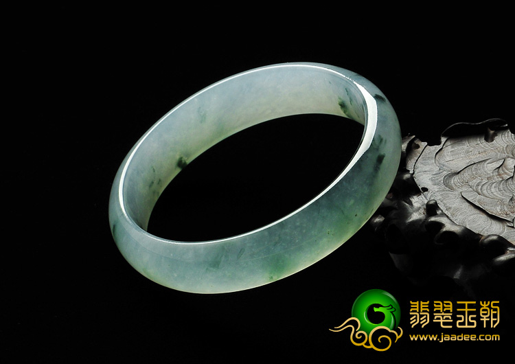 冰种飘花缅甸翡翠A货手镯（56.8mm）