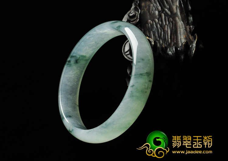 冰种飘花缅甸翡翠A货手镯（58.6mm）