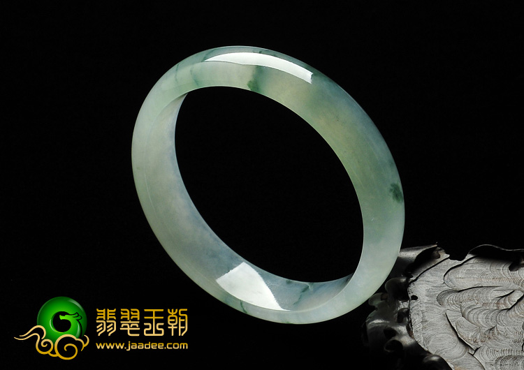 冰种飘花缅甸翡翠A货手镯（56mm）