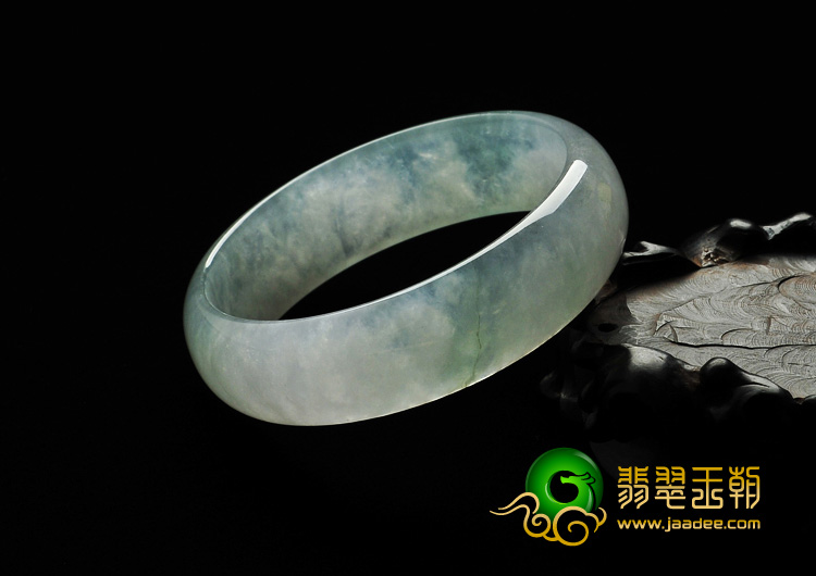 冰种晴水缅甸翡翠A货手镯（57.3mm）