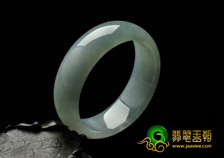 糯冰种晴水缅甸翡翠A货手镯（56.9mm）