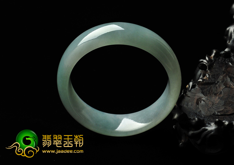 糯冰种晴水缅甸翡翠A货手镯（57.2mm）