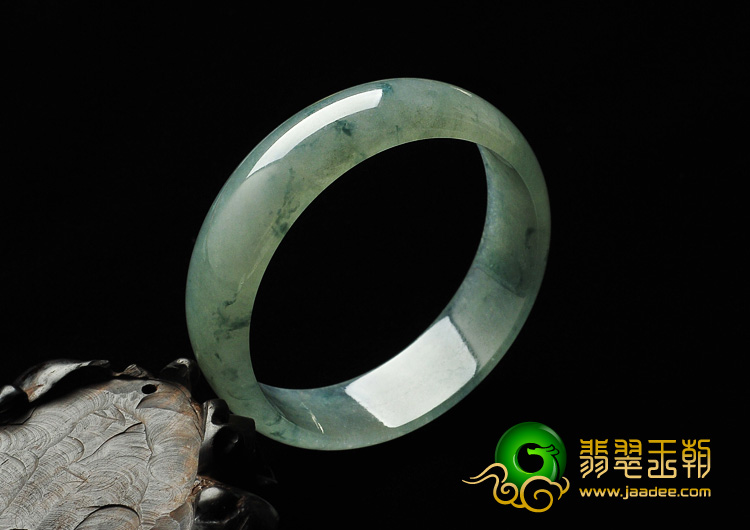 冰种飘花缅甸翡翠A货手镯（53.4mm）