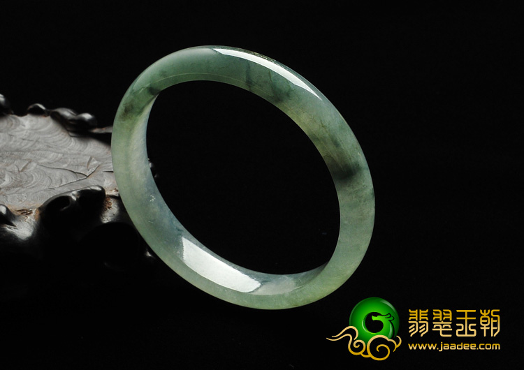 冰种飘花缅甸翡翠A货手镯（51.9mm）