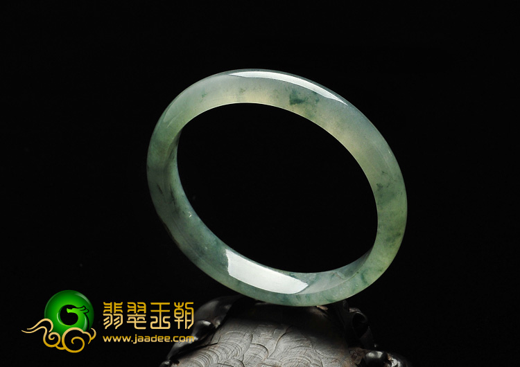 冰种飘花缅甸翡翠A货手镯（51.9mm）