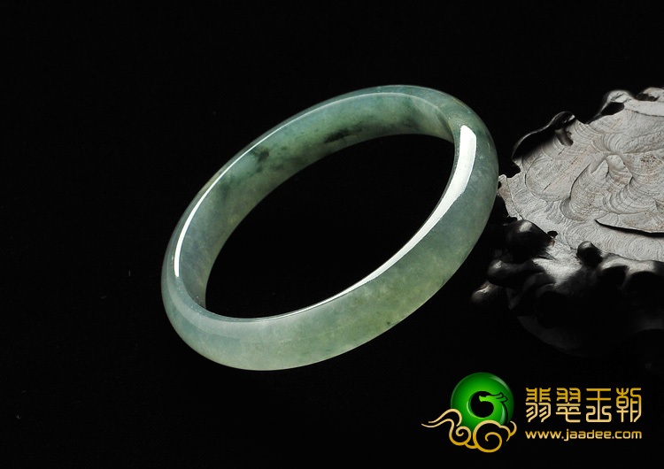 冰种飘花缅甸翡翠A货手镯（51.9mm）