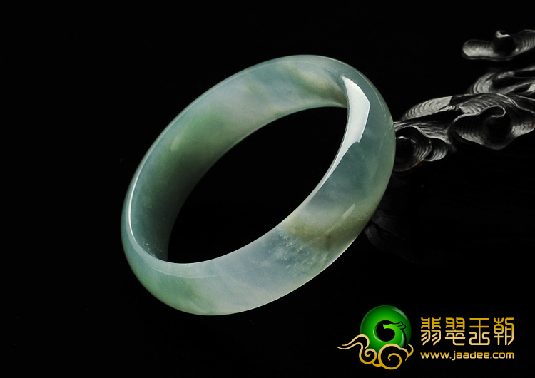 冰种晴水缅甸翡翠A货手镯（57.2mm）