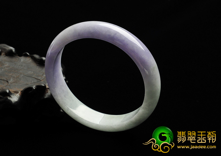 细糯种春带彩缅甸翡翠A货手镯（57.9mm）