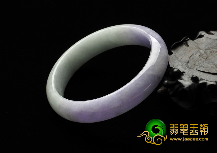 细糯种春带彩缅甸翡翠A货手镯（57.9mm）