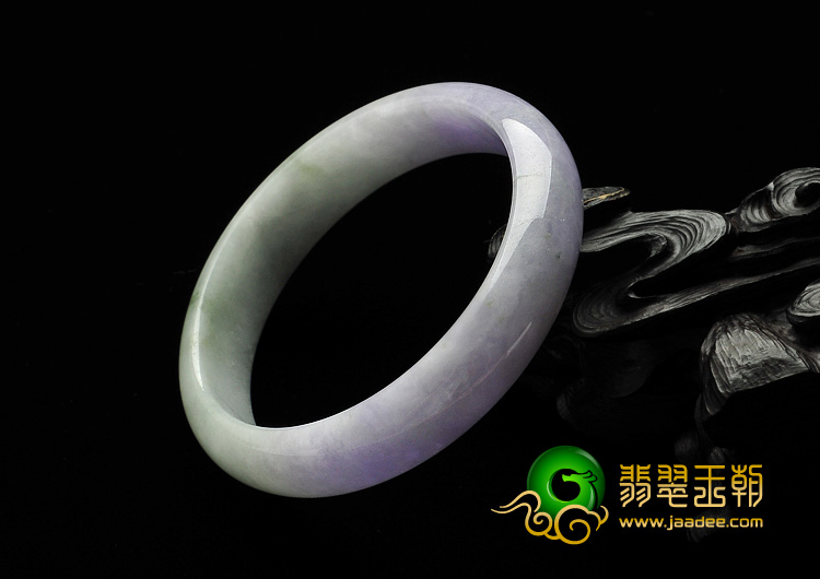 细糯种春带彩缅甸翡翠A货手镯（57.9mm）