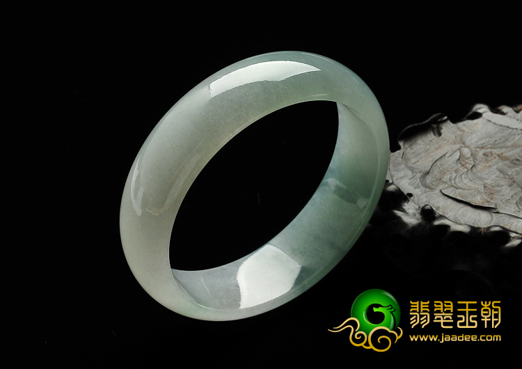 糯冰种晴水缅甸翡翠A货手镯（59.4mm）