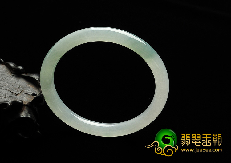糯冰种晴水缅甸翡翠A货手镯（54.5mm）