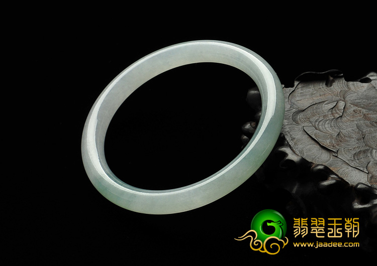 糯冰种晴水缅甸翡翠A货手镯（54.5mm）