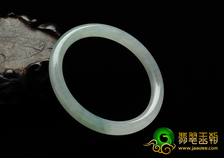 糯冰种晴水缅甸翡翠A货手镯（54.5mm）