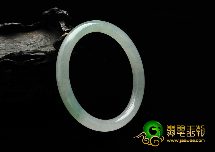 糯冰种晴水缅甸翡翠A货手镯（54.5mm）