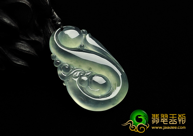 冰玻种晴水缅甸翡翠A货丹凤朝阳挂件