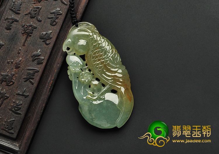 糯冰种黄翡缅甸翡翠A货英明神武挂件
