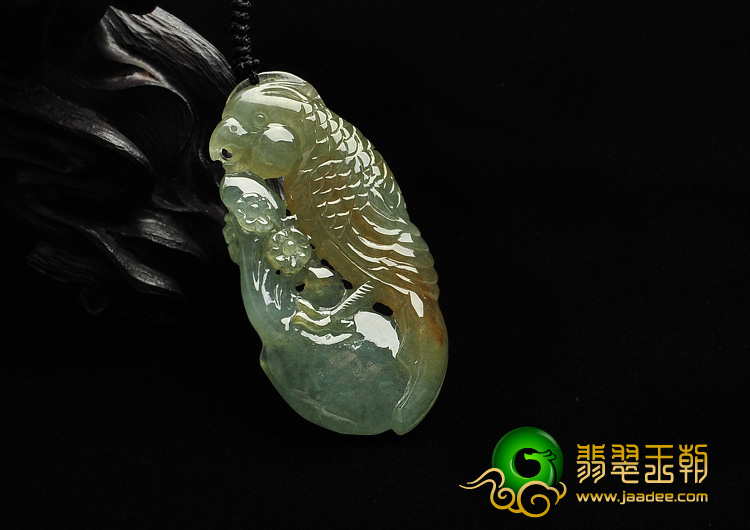糯冰种黄翡缅甸翡翠A货英明神武挂件