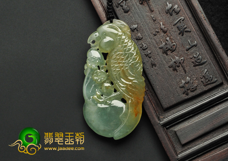 糯冰种黄翡缅甸翡翠A货英明神武挂件