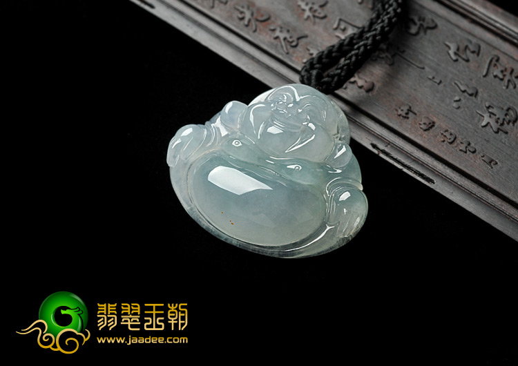 冰种晴水缅甸翡翠A货玉佛挂件