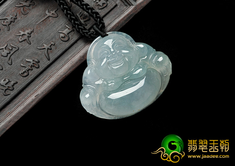 冰种晴水缅甸翡翠A货玉佛挂件