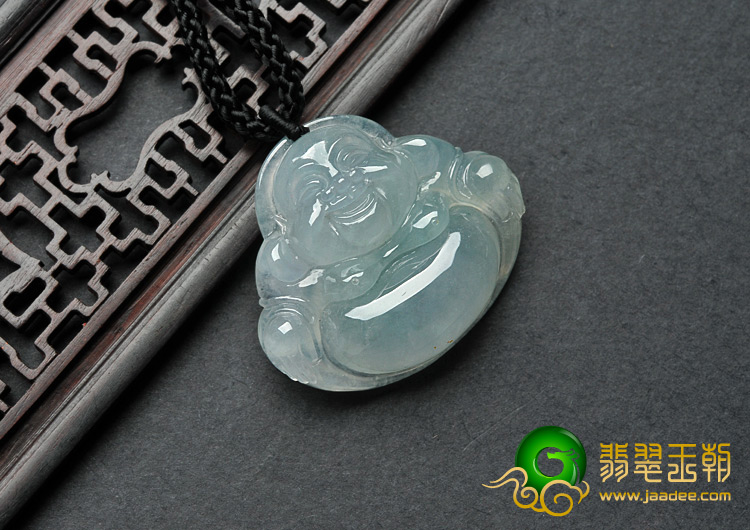 冰种晴水缅甸翡翠A货玉佛挂件