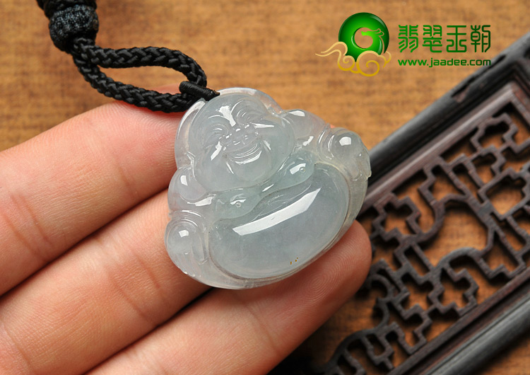 冰种晴水缅甸翡翠A货玉佛挂件