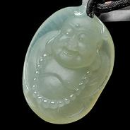 糯冰种晴水缅甸翡翠A货玉佛挂件