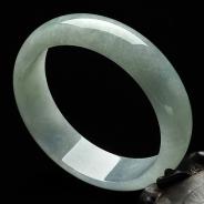 糯冰种晴水缅甸翡翠A货手镯（61.6mm）