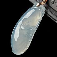 冰玻种缅甸翡翠A货福瓜挂件