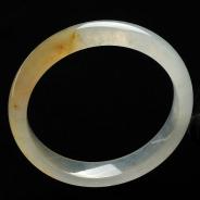 冰玻种黄翡缅甸翡翠A货手镯（59mm）（单价）