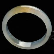 冰玻种黄翡缅甸翡翠A货手镯（58.5mm）（单价）