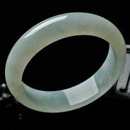 糯冰种晴水缅甸翡翠A货手镯（59.4mm）