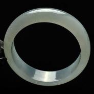 冰种晴水缅甸翡翠A货手镯（57.5mm）