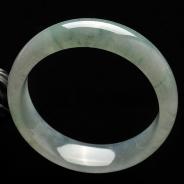 冰种飘花缅甸翡翠A货手镯（57.8mm）