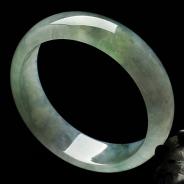 冰种晴水缅甸翡翠A货手镯（57.3mm）