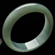 糯冰种晴水缅甸翡翠A货手镯（58mm）