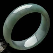糯冰种晴水缅甸翡翠A货手镯（57.2mm）