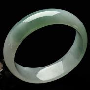 糯冰种晴水缅甸翡翠A货手镯（59.4mm）