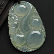 冰种晴水缅甸翡翠A货有求必应挂件