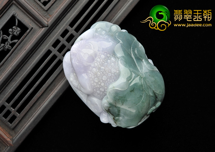 糯冰种紫罗兰晴水缅甸翡翠A货招财进宝挂件