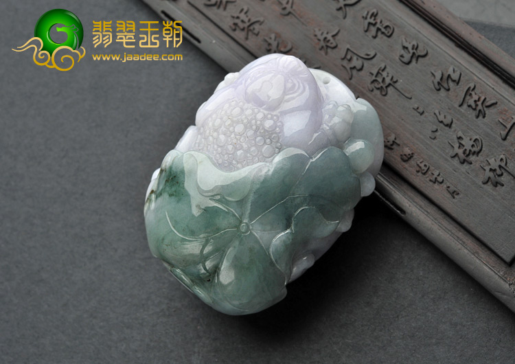 糯冰种紫罗兰晴水缅甸翡翠A货招财进宝挂件