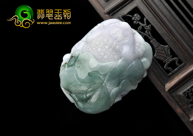 糯冰种紫罗兰晴水缅甸翡翠A货招财进宝挂件