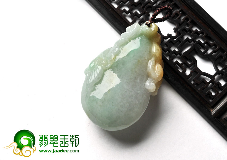 糯冰种三彩缅甸翡翠A货福禄寿挂件