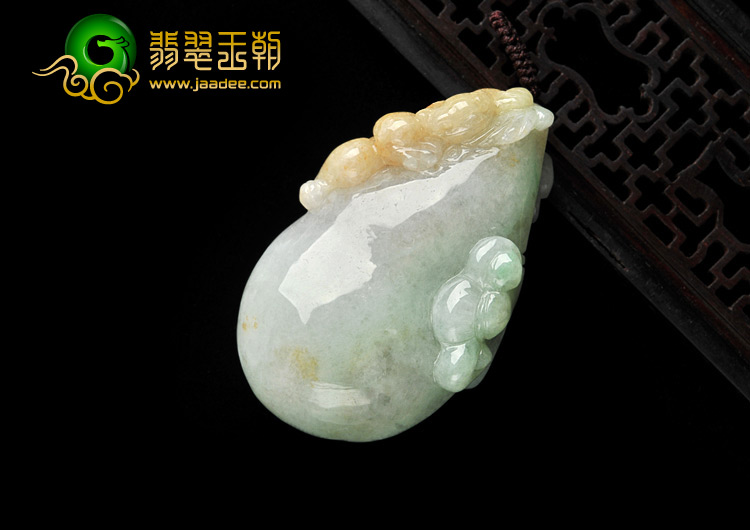 糯冰种三彩缅甸翡翠A货福禄寿挂件