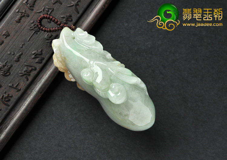 糯冰种三彩缅甸翡翠A货福禄寿挂件