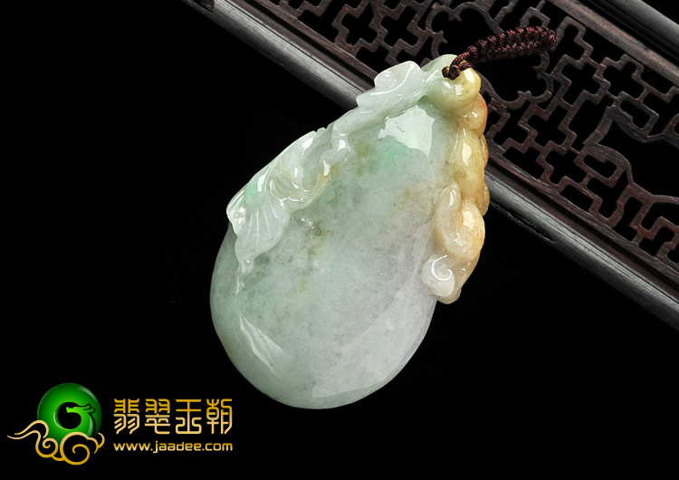 糯冰种三彩缅甸翡翠A货福禄寿挂件