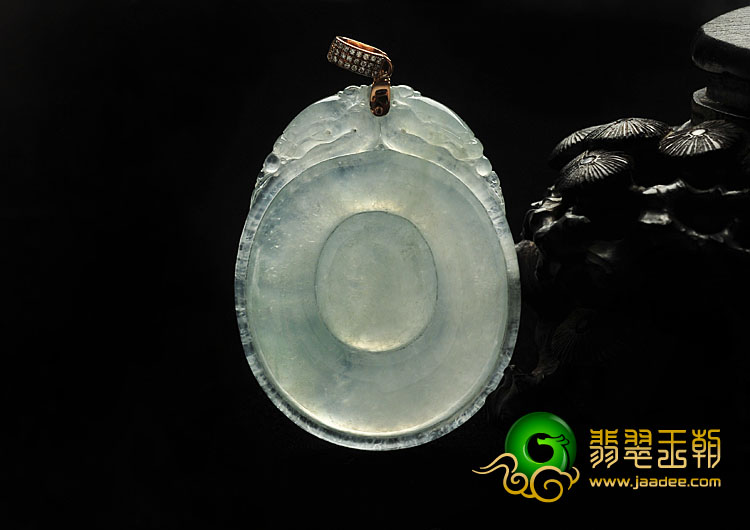 冰种晴水缅甸翡翠A货时来运转挂件