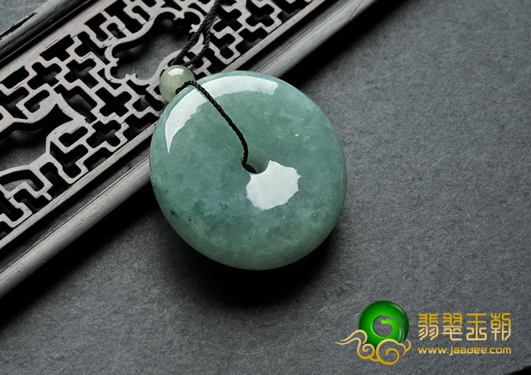 糯冰种晴水缅甸翡翠A货平安扣挂件