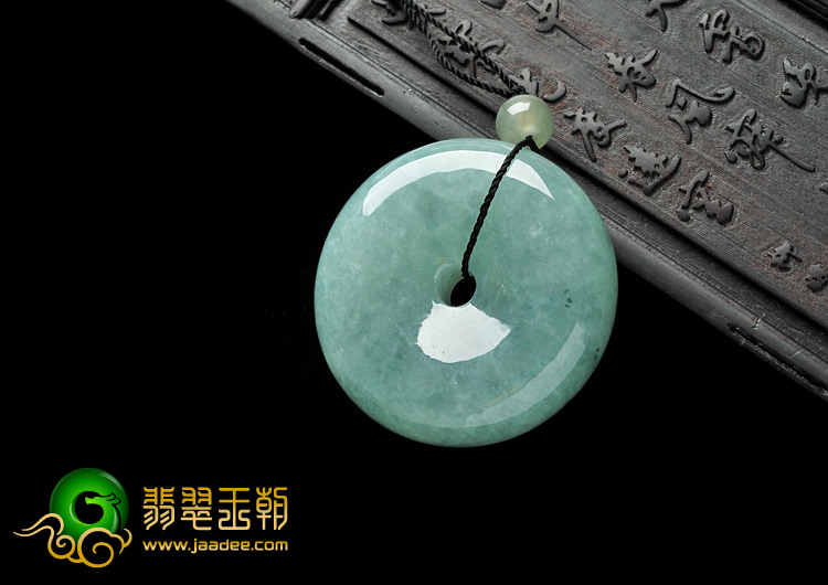 糯冰种晴水缅甸翡翠A货平安扣挂件